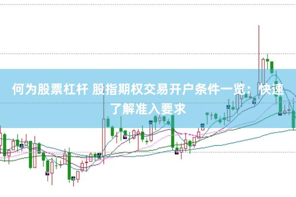 何为股票杠杆 股指期权交易开户条件一览：快速了解准入要求