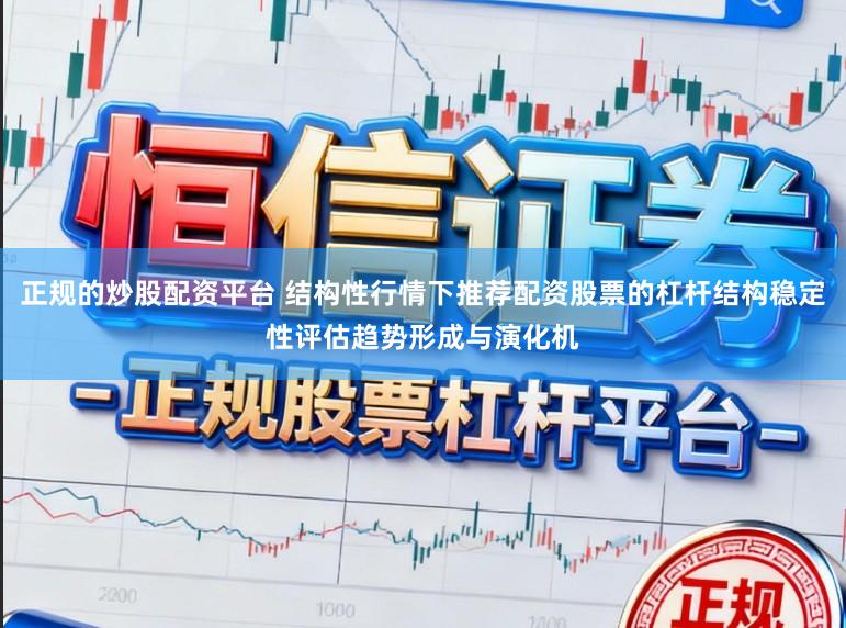 正规的炒股配资平台 结构性行情下推荐配资股票的杠杆结构稳定性评估趋势形成与演化机